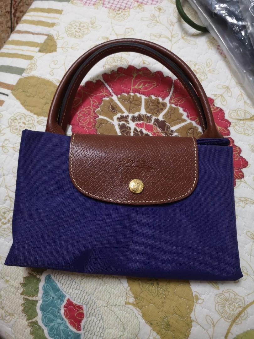 longchamp le pliage medium short handle