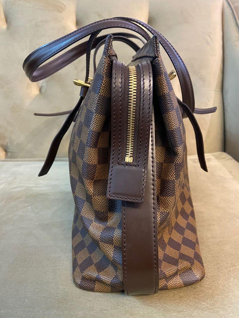 Louis Vuitton Damier Ebene Chelsea Zip Tote Shoulder Bag 87lk328s
