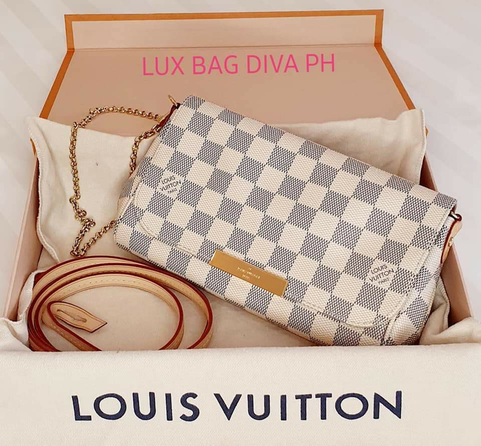 LOUIS VUITTON Favorite PM Damier Azur Bag