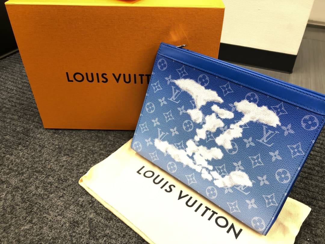 Mint Auth Louis Vuitton M45480 Pochette Voyage Monogram Clouds
