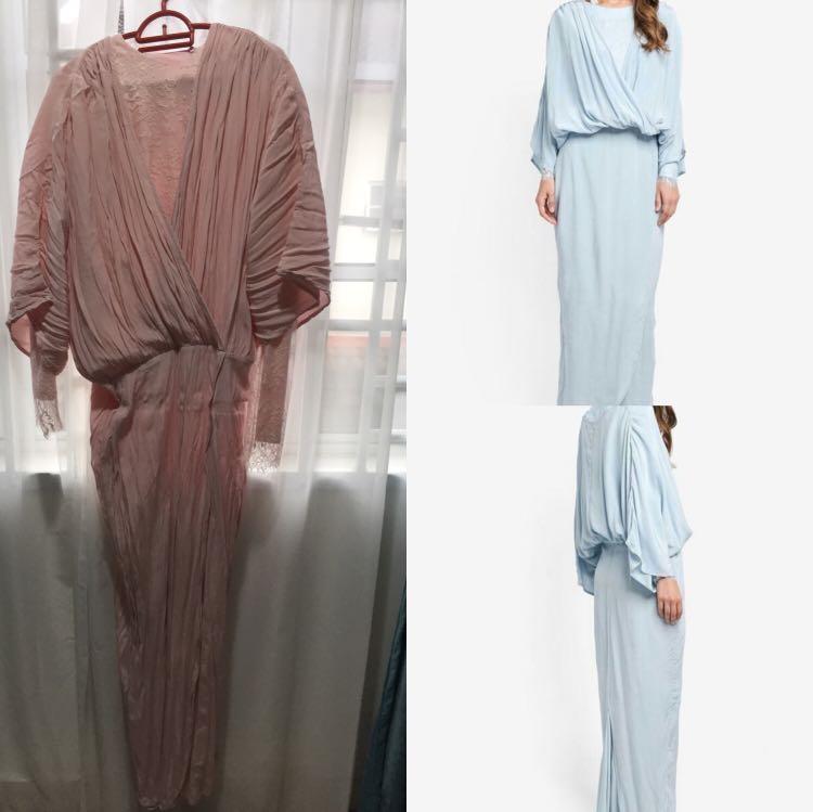 lubna drawstring wrap dress