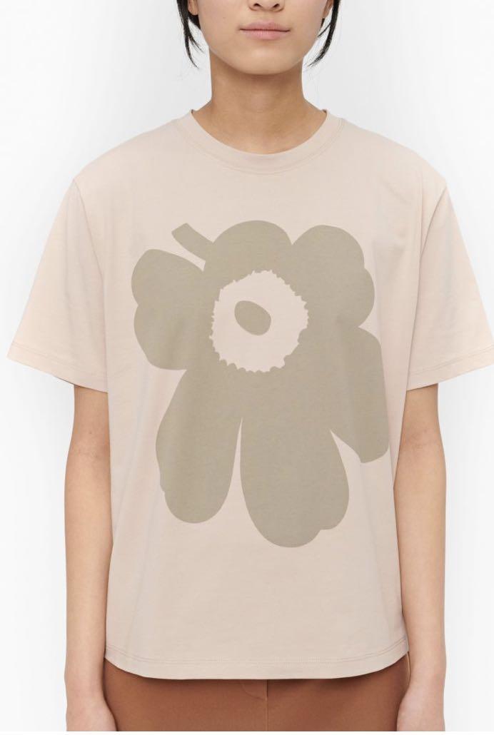 清貨特價) Marimekko KIOSKI Unikko t-shirt L Size, 女裝, 上衣, 襯衫