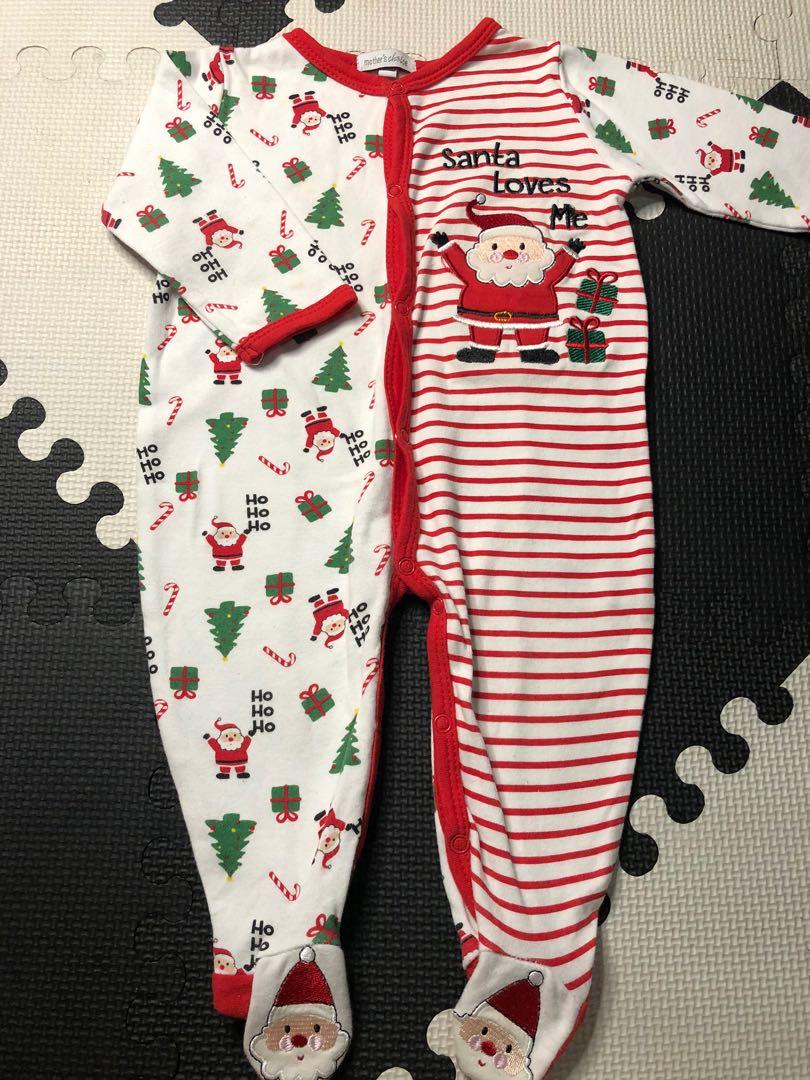 baby santa sleepsuit