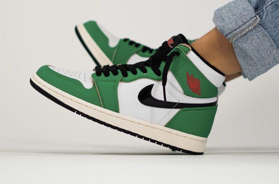 Nike air jordan 1 high lucky green