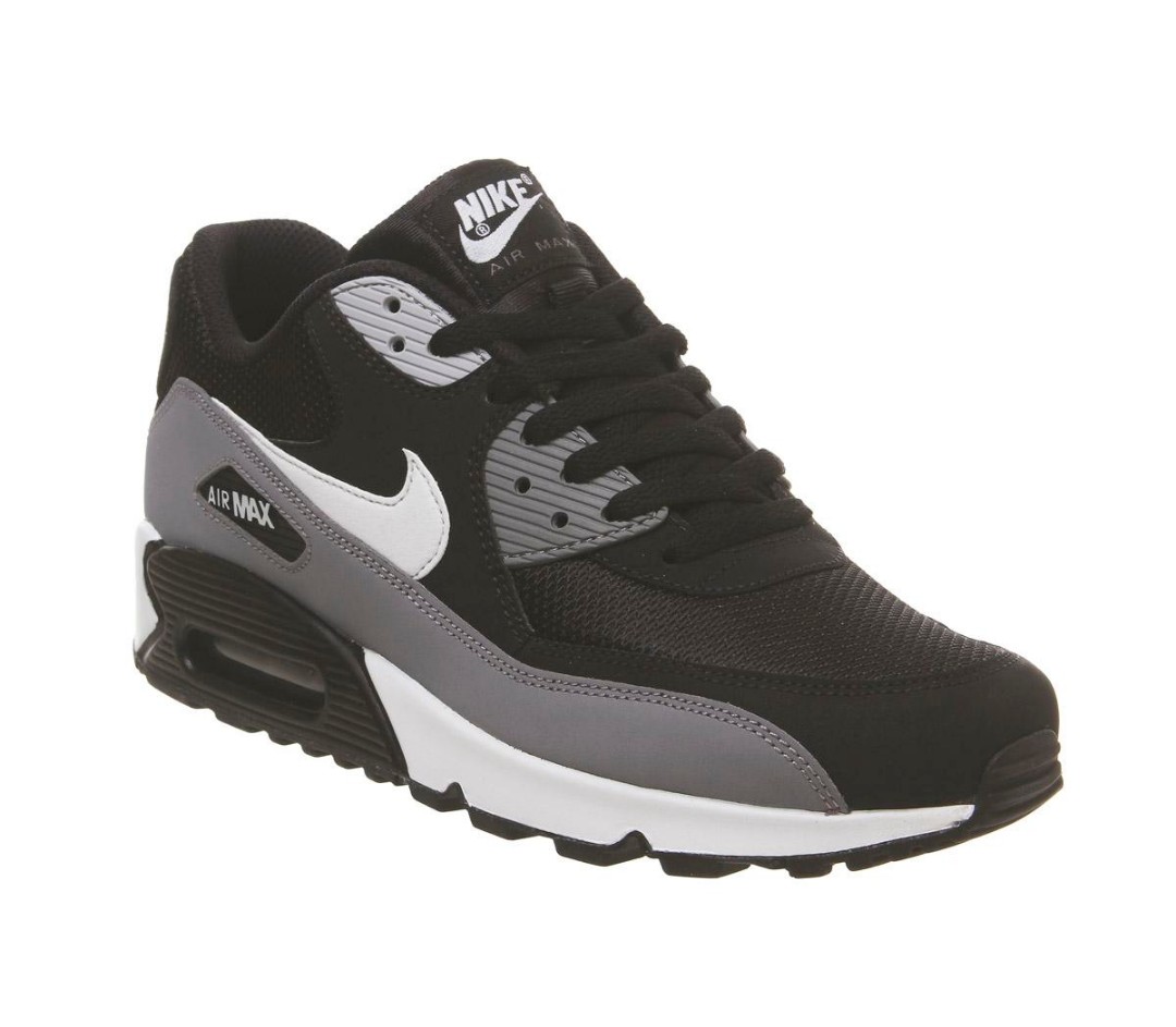 nike air max black grey and white