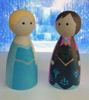 elsa peg doll