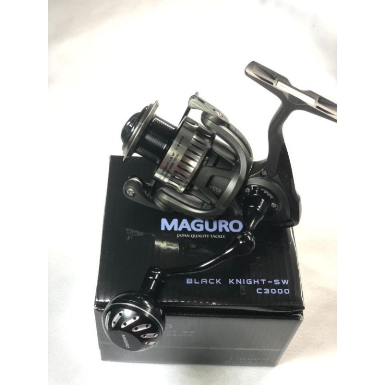 REEL, MAGURO BLACK KNIGHT SW JAPAN SPINNING REEL【Ready Stock】, Sports  Equipment, Fishing on Carousell