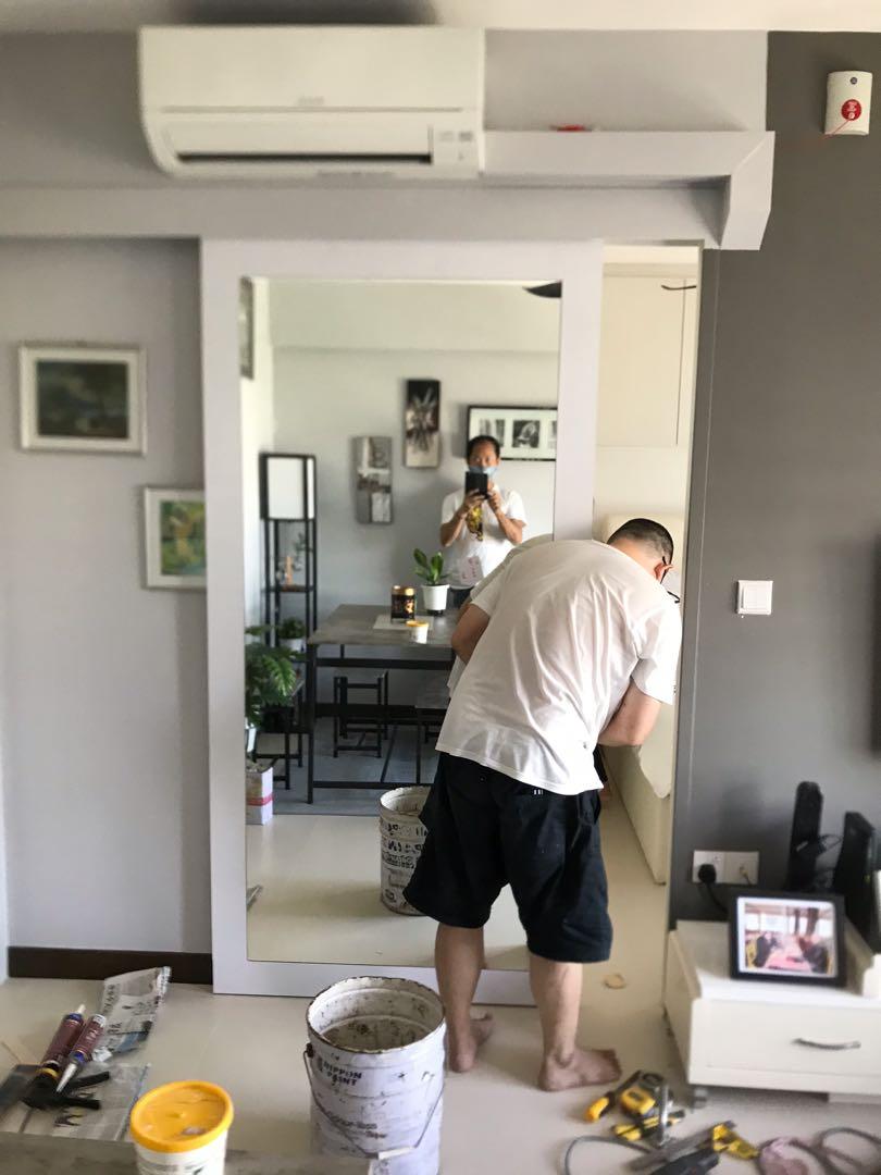 Repair Mirror Wardrobe Repair Repair Aircond, Home Services