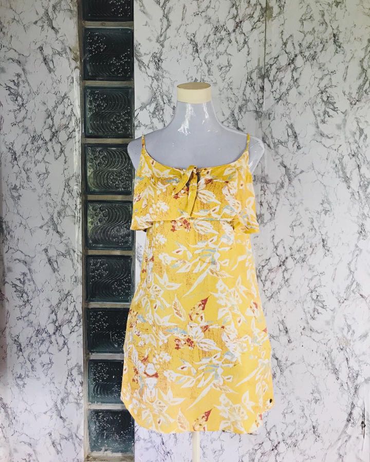 roxy yellow dress