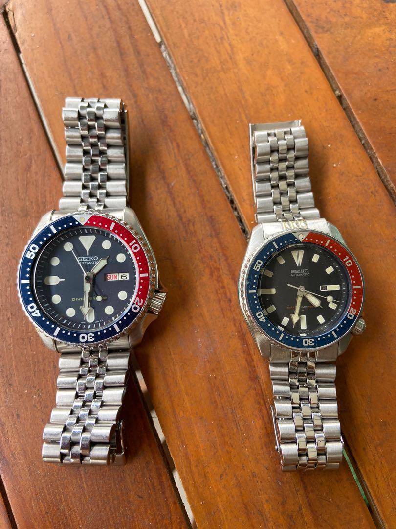 Seiko pepsi padi diver couple automatic Men s Fashion Watches