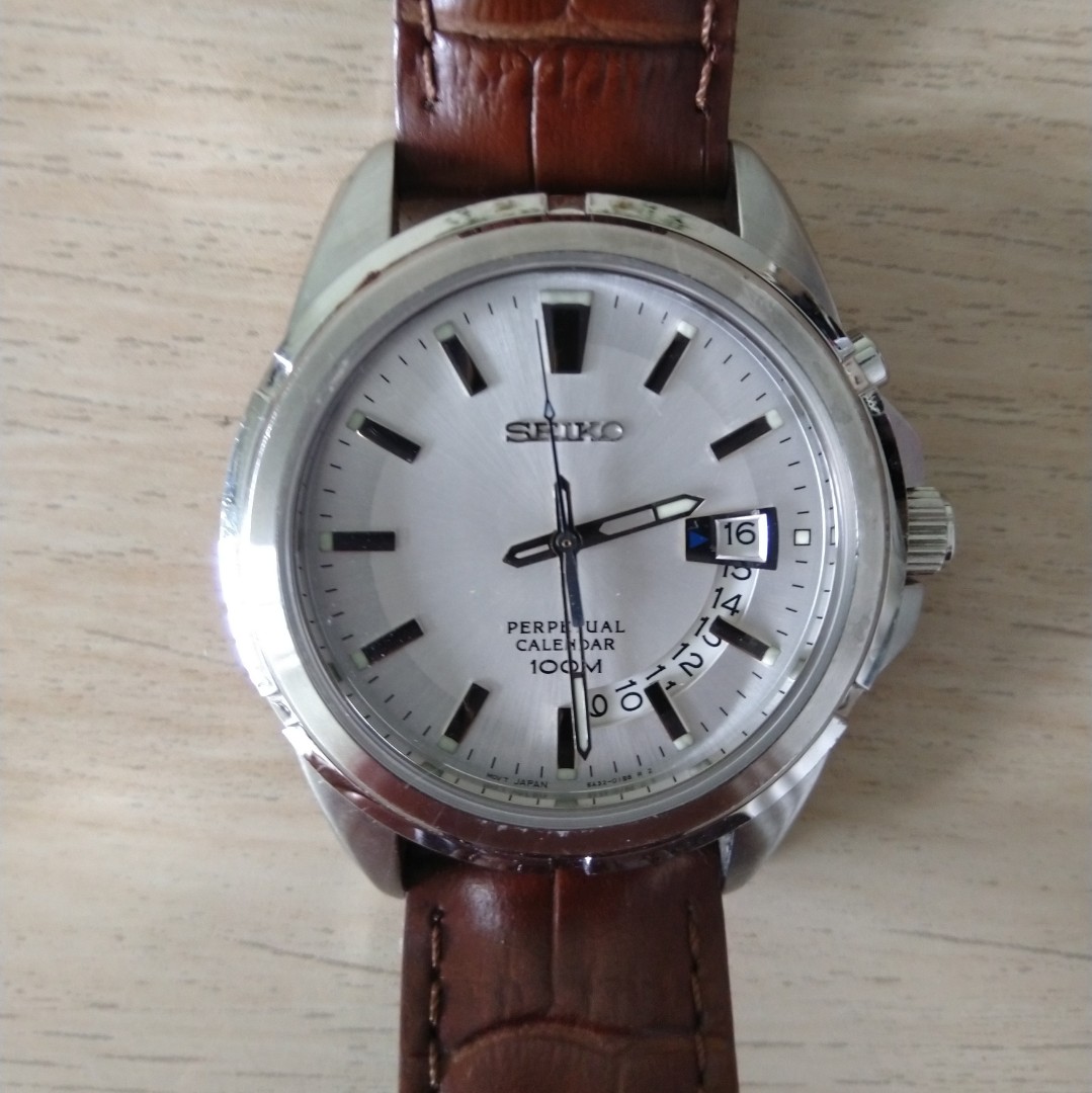 Seiko Perpetual Calendar watch, Luxury, Watches on Carousell