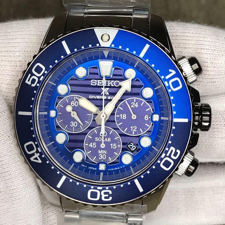 SOLD OUT - Seiko Prospex SSC675P1 Special Edition Save The Ocean Solar Air  Diver's Chronograph 200m Water Resistant Gents Sports Watch SSC675 Case  Width , Mobile Phones & Gadgets, Wearables & Smart
