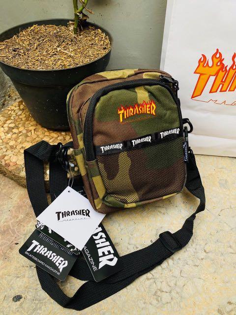 Sling bags thrasher, Fesyen Pria, Tas Dompet Tas Selempang di
