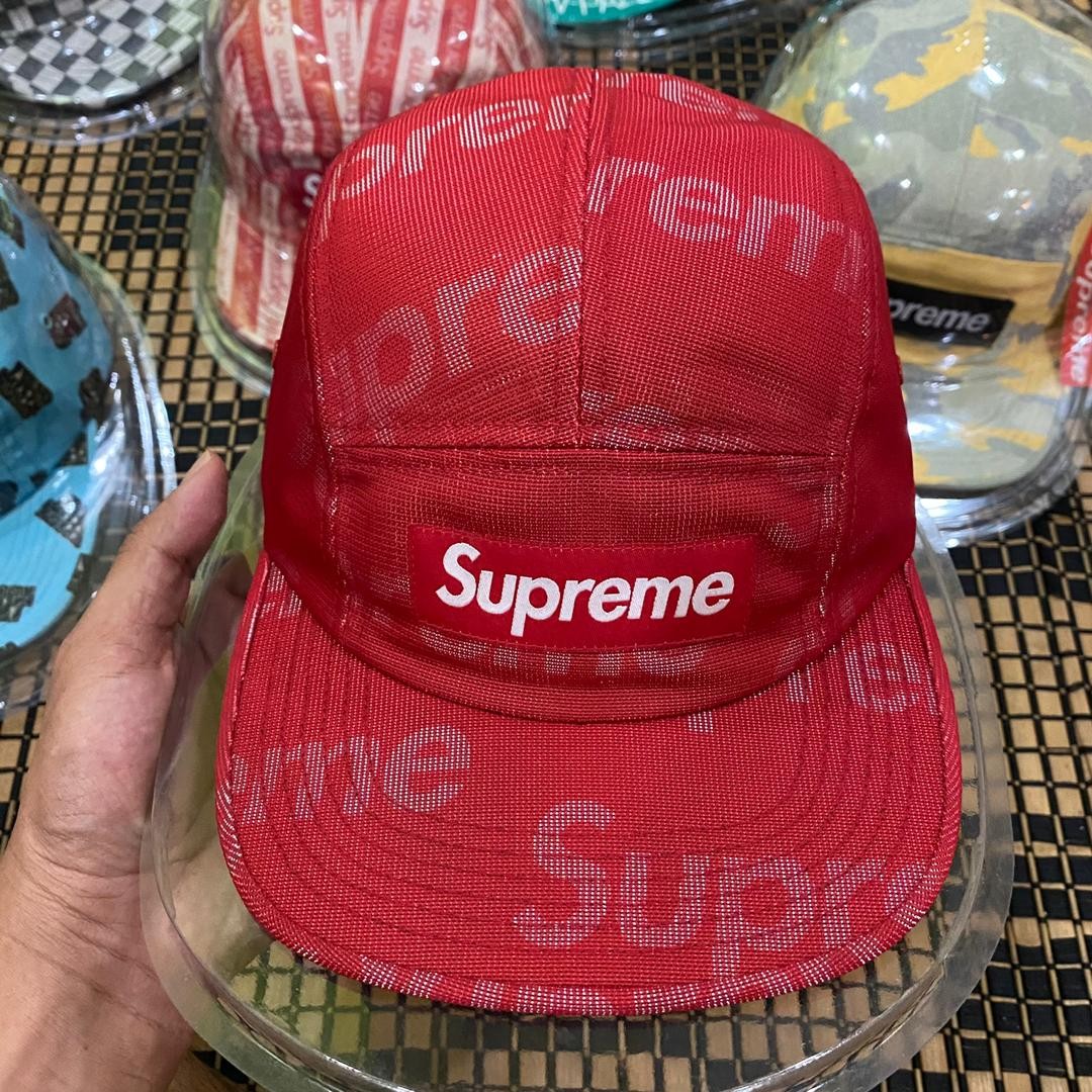 Supreme Camp Cap Red Men s Fashion Watches Accessories Cap