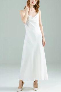 The Franca White Satin Dress from Wedding Confetti (Wedding / ROM / event)