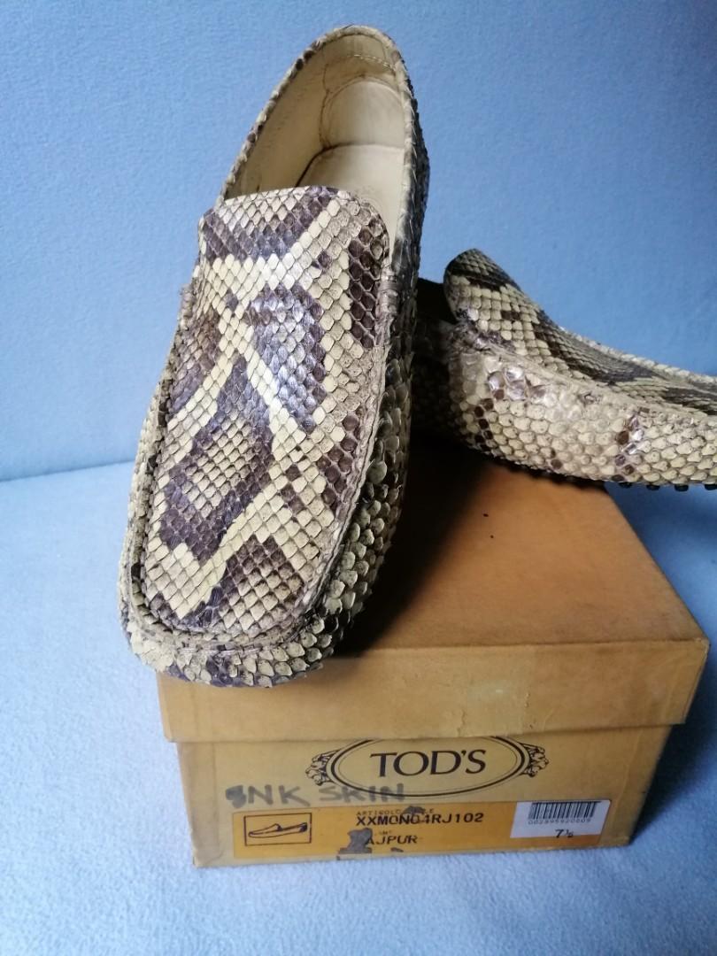 Tod's Snakeskin gommino driving shoes 