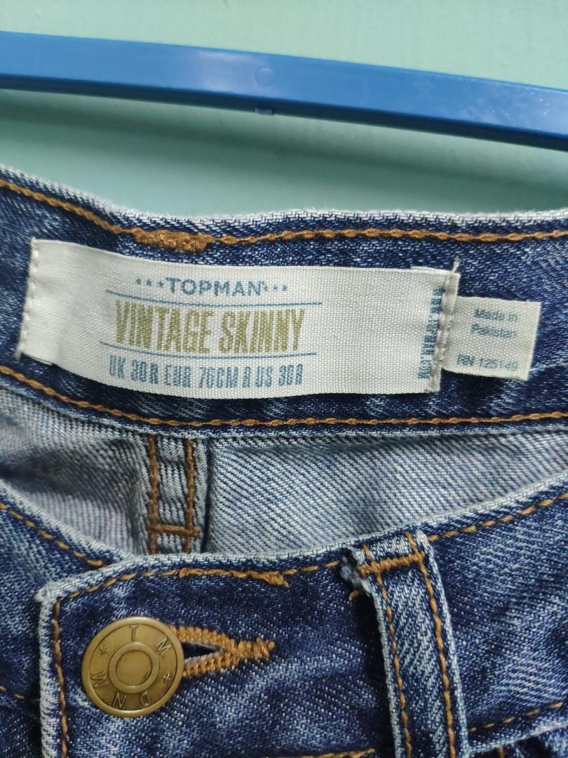 Topman Vintage Skinny Men S Fashion Clothes Bottoms On Carousell