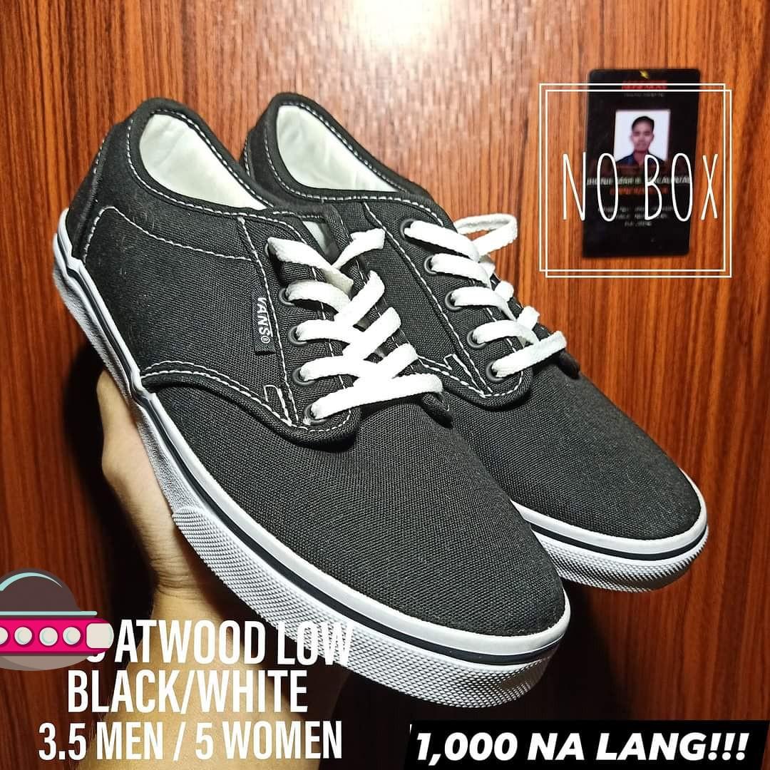 vans atwood low white