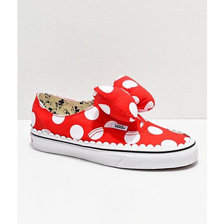 red polka dot vans
