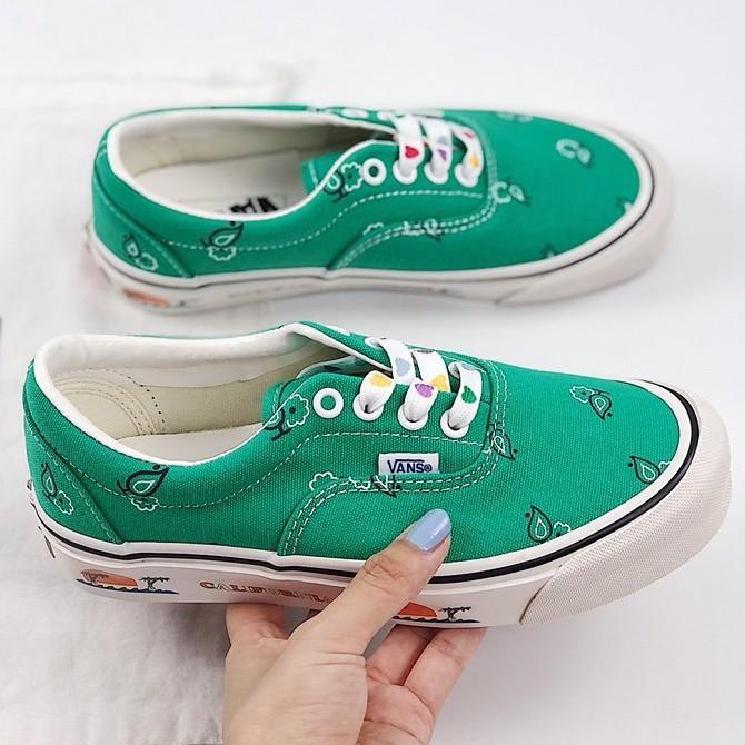 green bandana vans