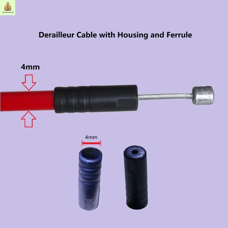 4mm Bicycle Derailleur Cable Ferrule Housing end cap 10 pcs
