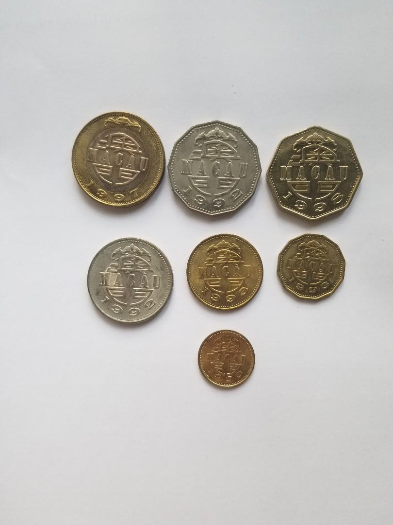 澳門流通硬幣一套，各面額齊, 玩具收藏品, 紀念品及古董, 貨幣- Carousell
