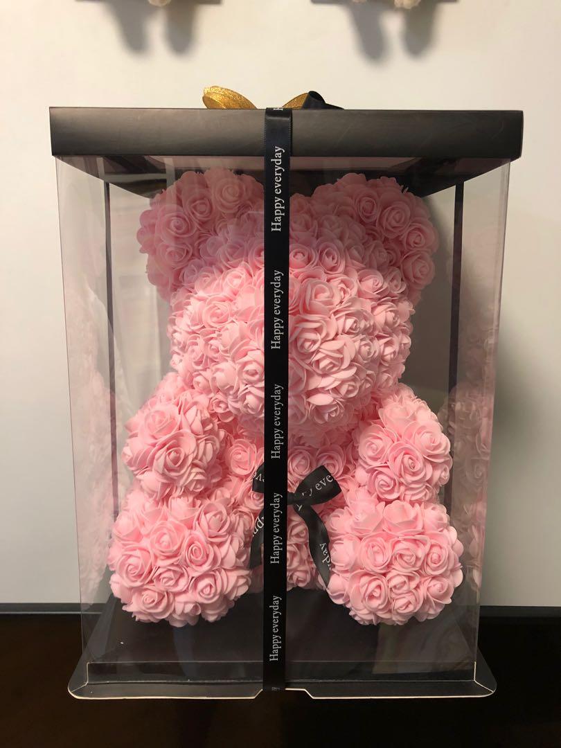 永生花香皂花熊仔花公仔 興趣及遊戲 玩具 遊戲類 Carousell