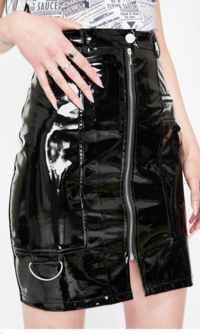 Vinyl a line skirt Clearance