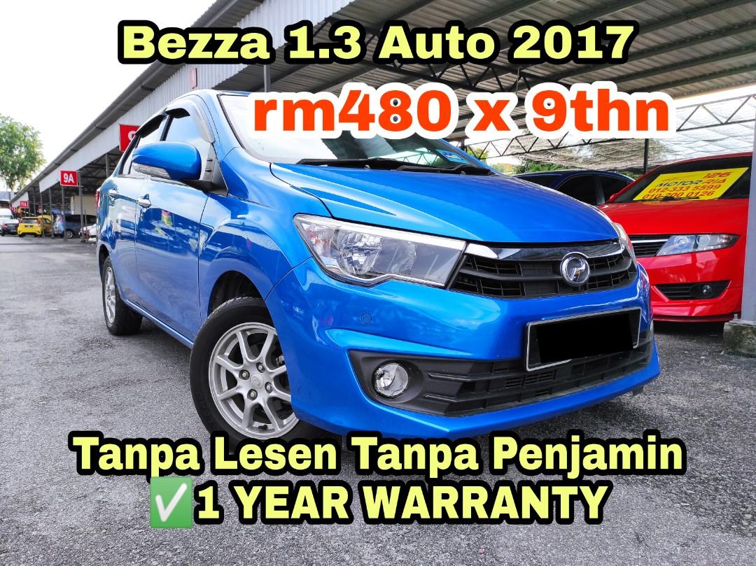 Loan Senang Lulus Tanpa Lesen Tanpa Penjamin 1 Year Warranty Perodua Bezza 1 3 Auto 2017 Cars Cars For Sale On Carousell
