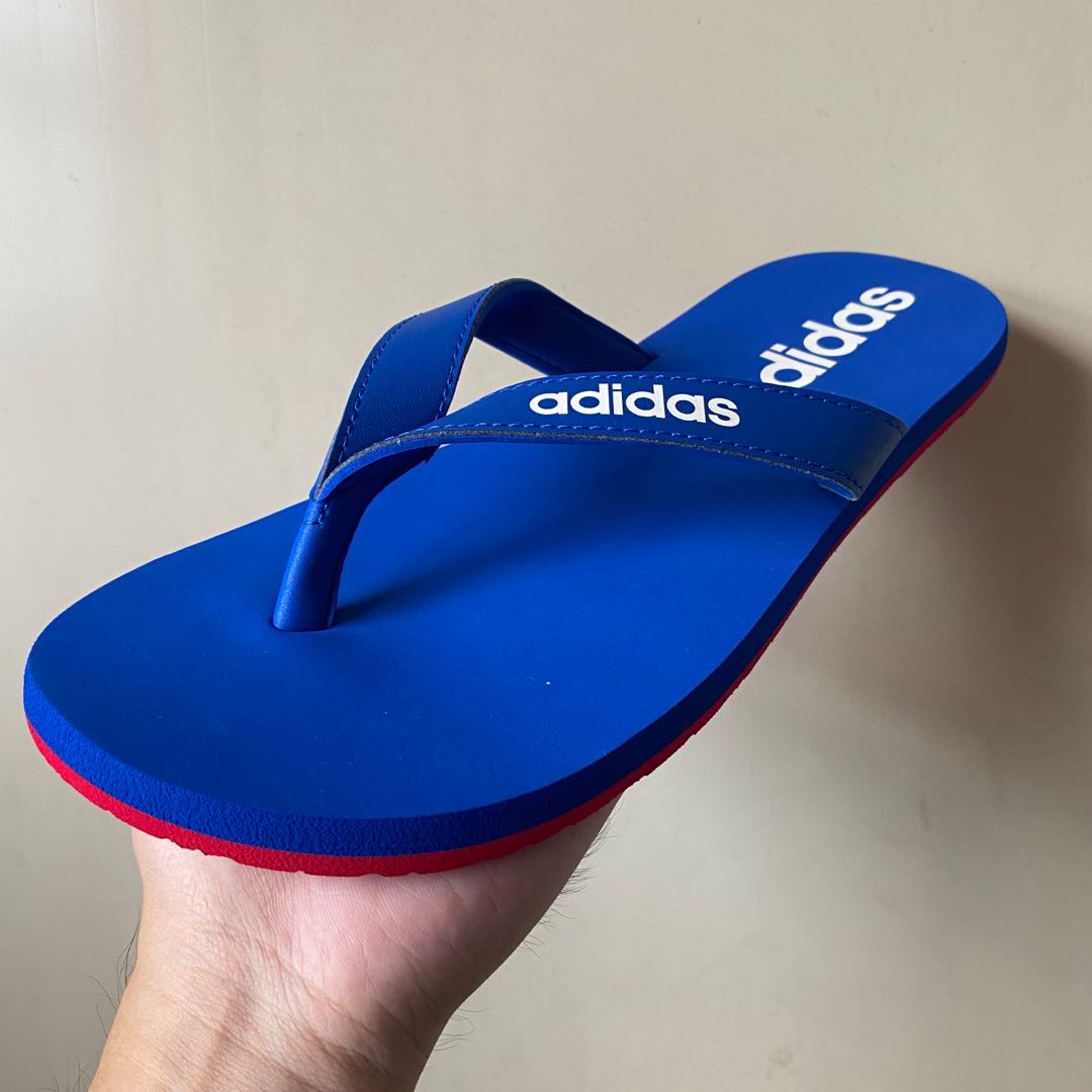 mens adidas flip flops size 10