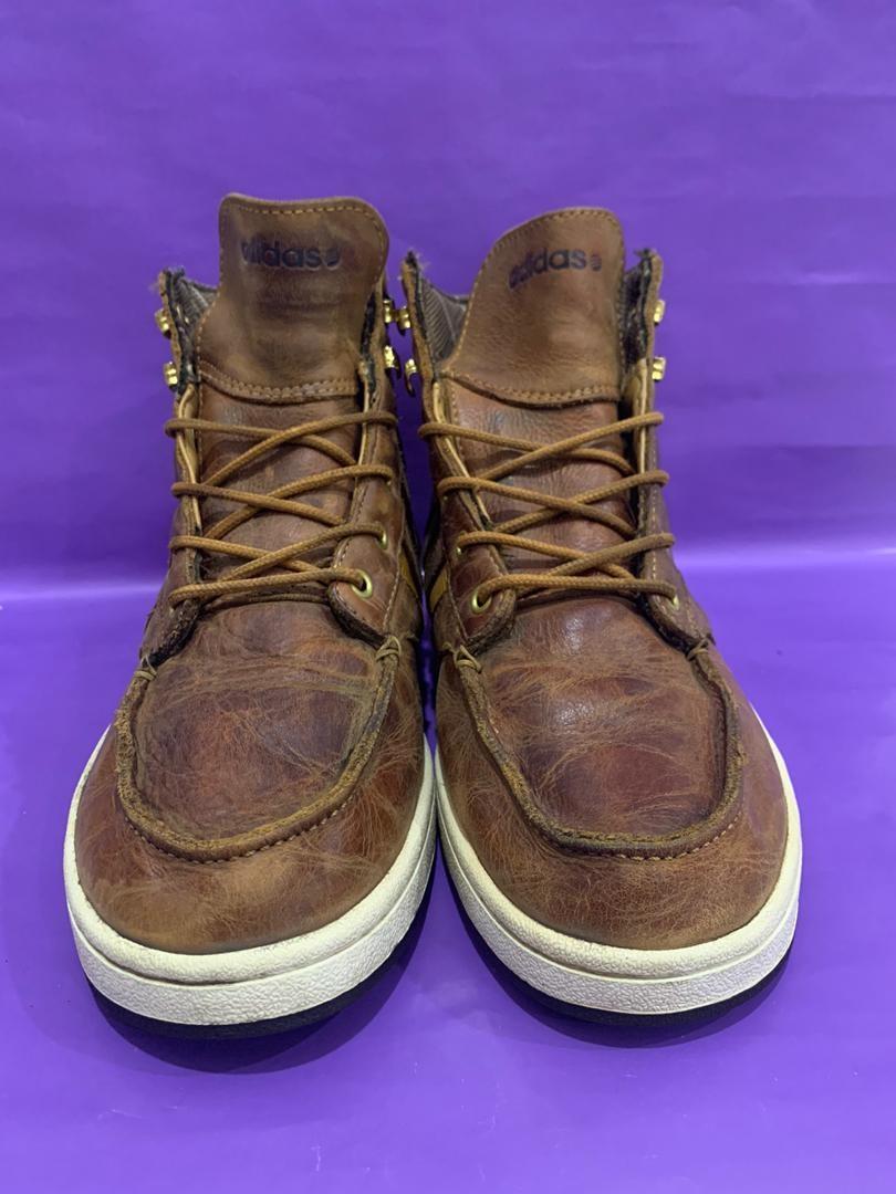 Adidas neo leather sneakers sales