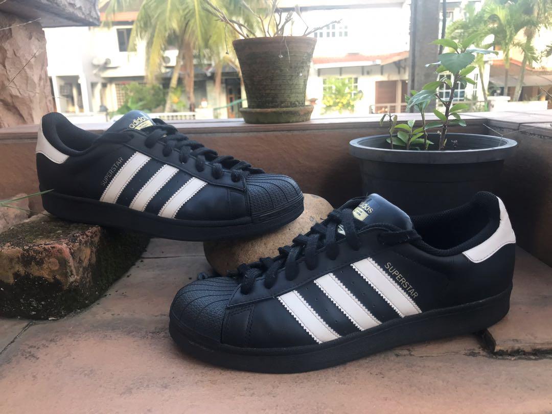 Adidas superstar black palm hot sale