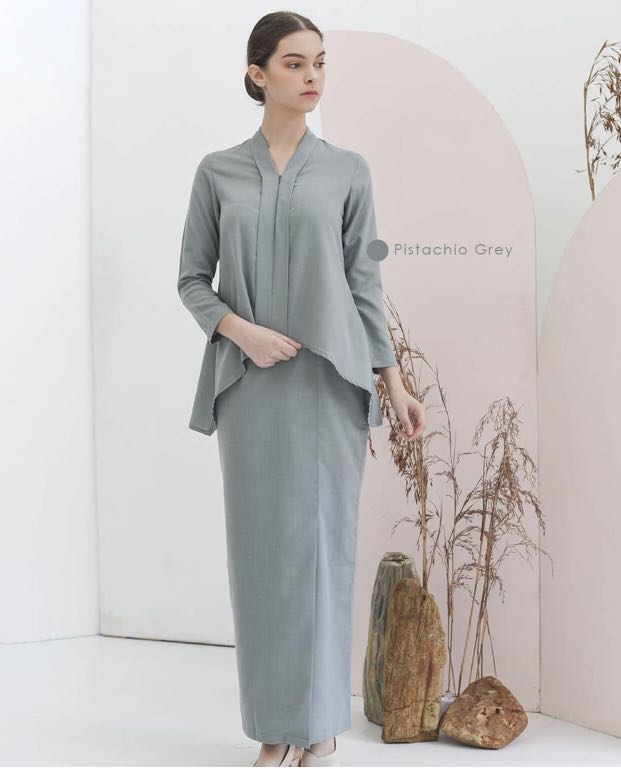 Baju Kurung Kebaya Moden Cotton Muslimah Fashion Dresses On Carousell
