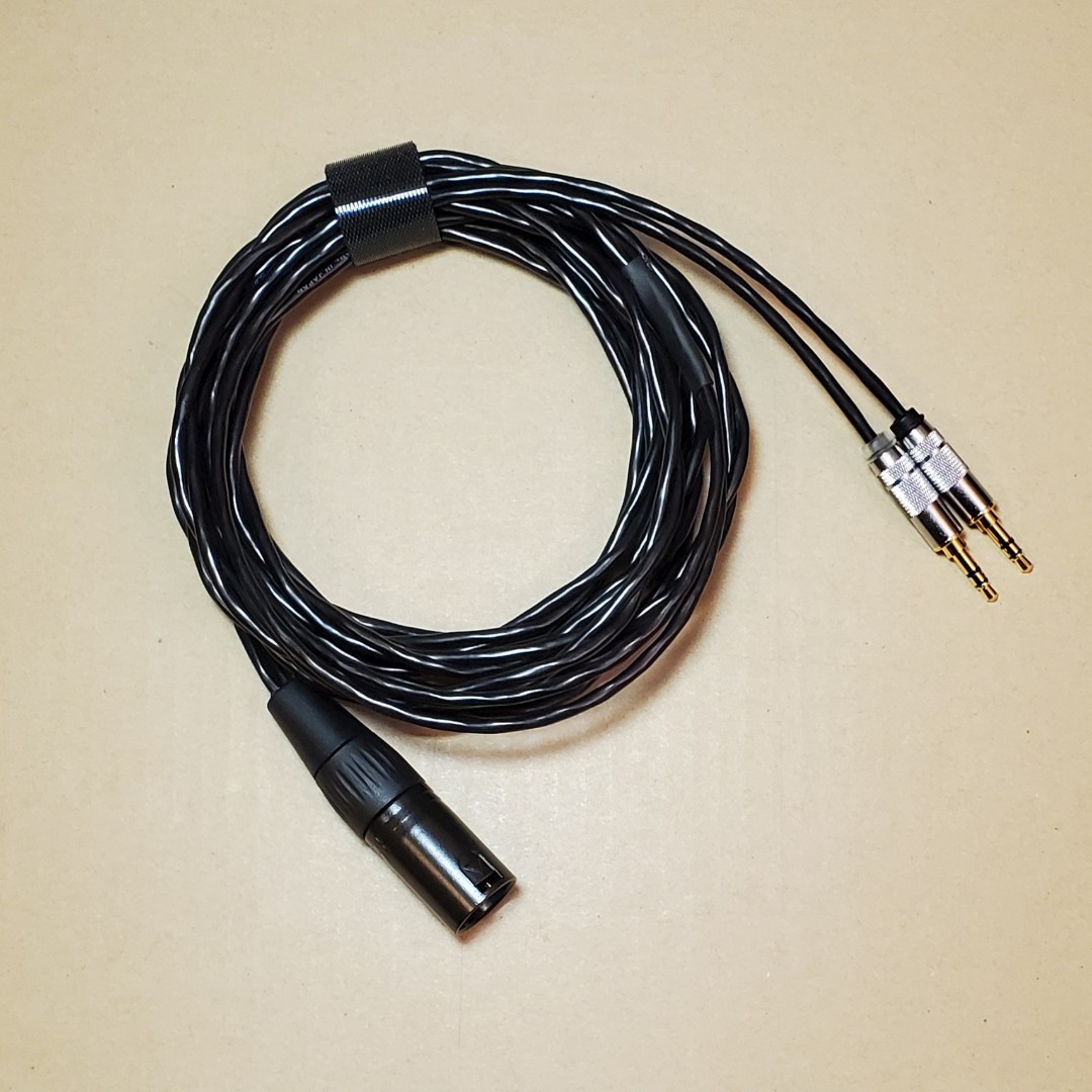 Balanced 4pin male to Hifiman Sundara 3.5mm headphone cable, 2.5M, 手提電話