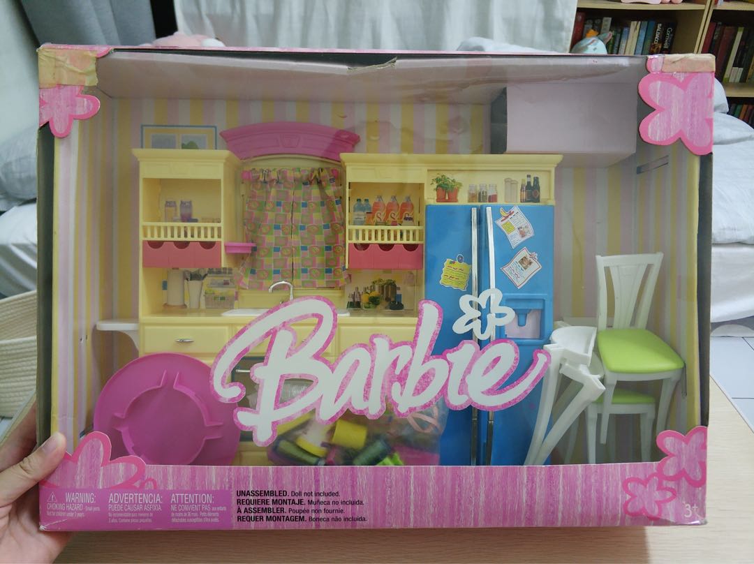 Barbie dollhouse kitchen set shop
