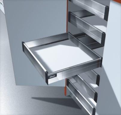 Blum Tandembox Inner Drawer I3 Aluminium Grey 30kg Furniture Shelves Drawers On Carousell