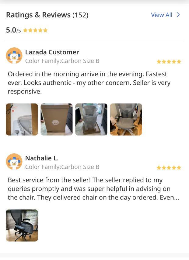 Lazada herman miller deals