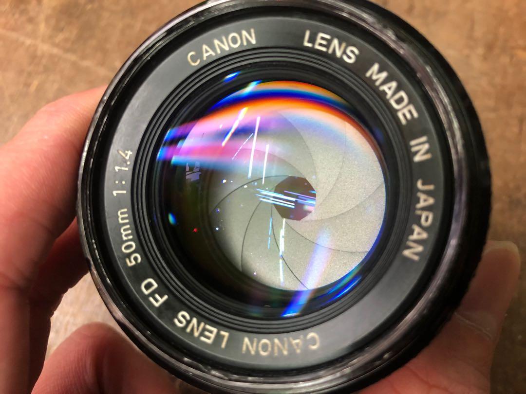 Canon AE-1 Program 連原廠FD 50mm f1.4標準鏡, 攝影器材, 鏡頭及裝備 