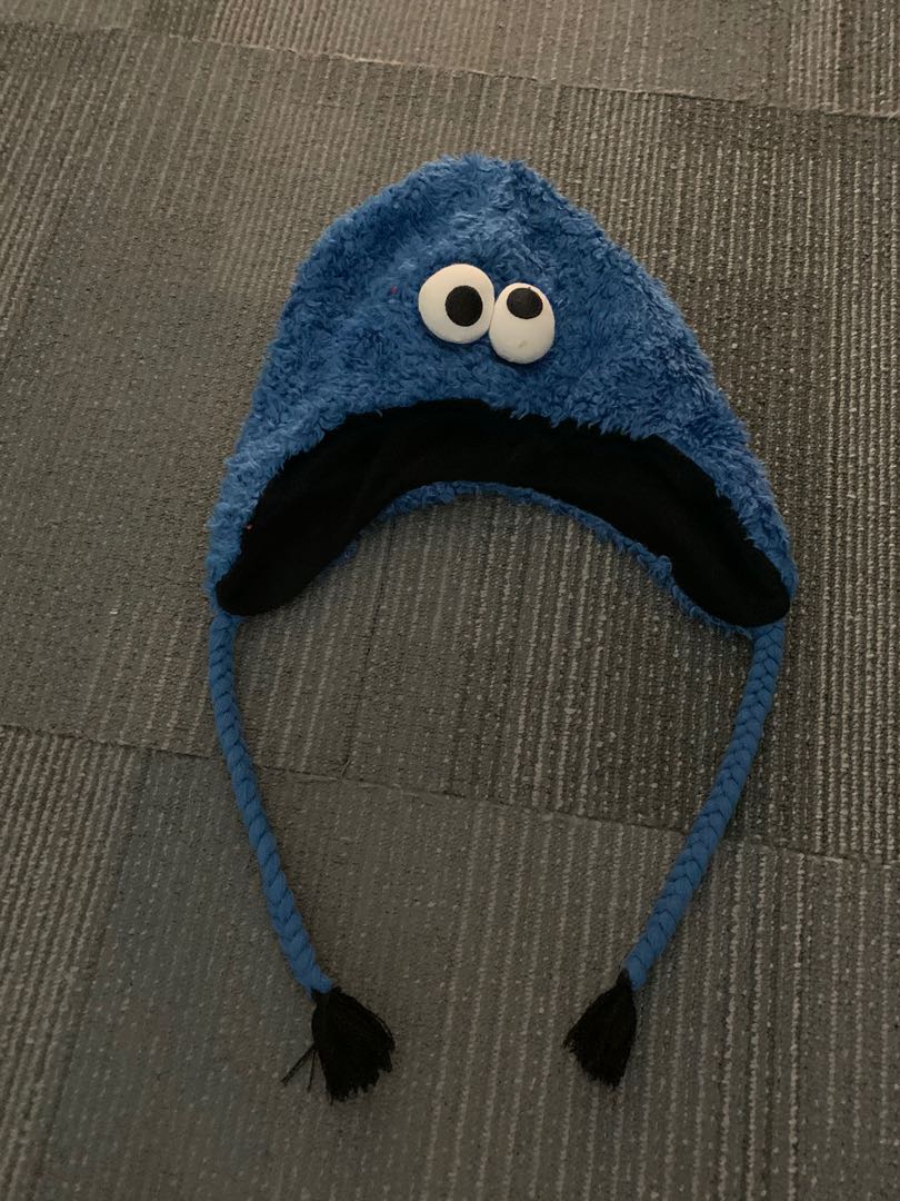Cookie Monster beanie hat Sesame Street 