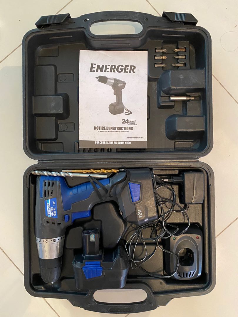 Cordless drill screwdriver free delivery Furniture Home Living Home Improvement Organisation Home Improvement Tools Accessories on Carousell