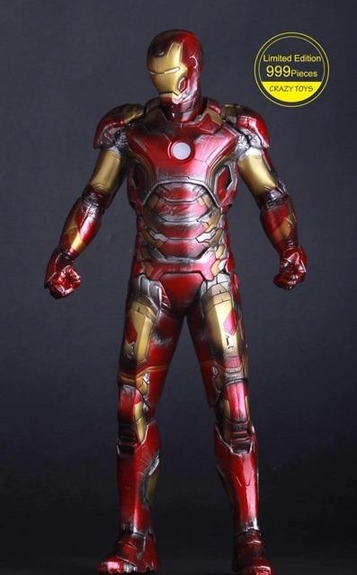 Crazy Toys Avengers Iron Man Ironman Mark 43 Battle Damage Armor Statue Robot Toy Toys Games Toys On Carousell