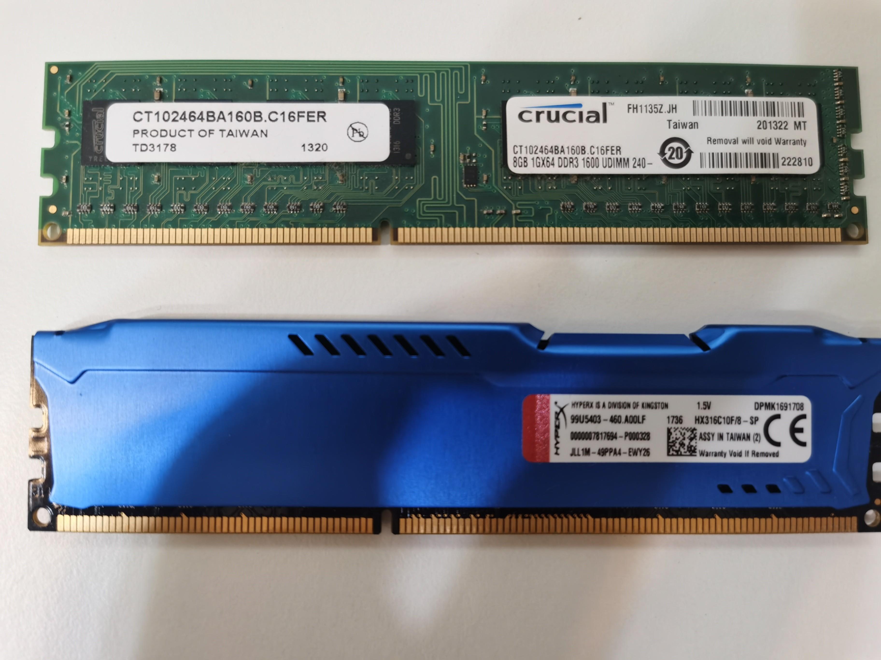 DDR3 RAM 8gb 1600 Computers Tech Parts Accessories