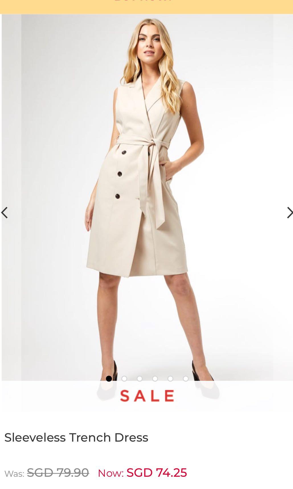 Dorothy perkins trench dress clearance