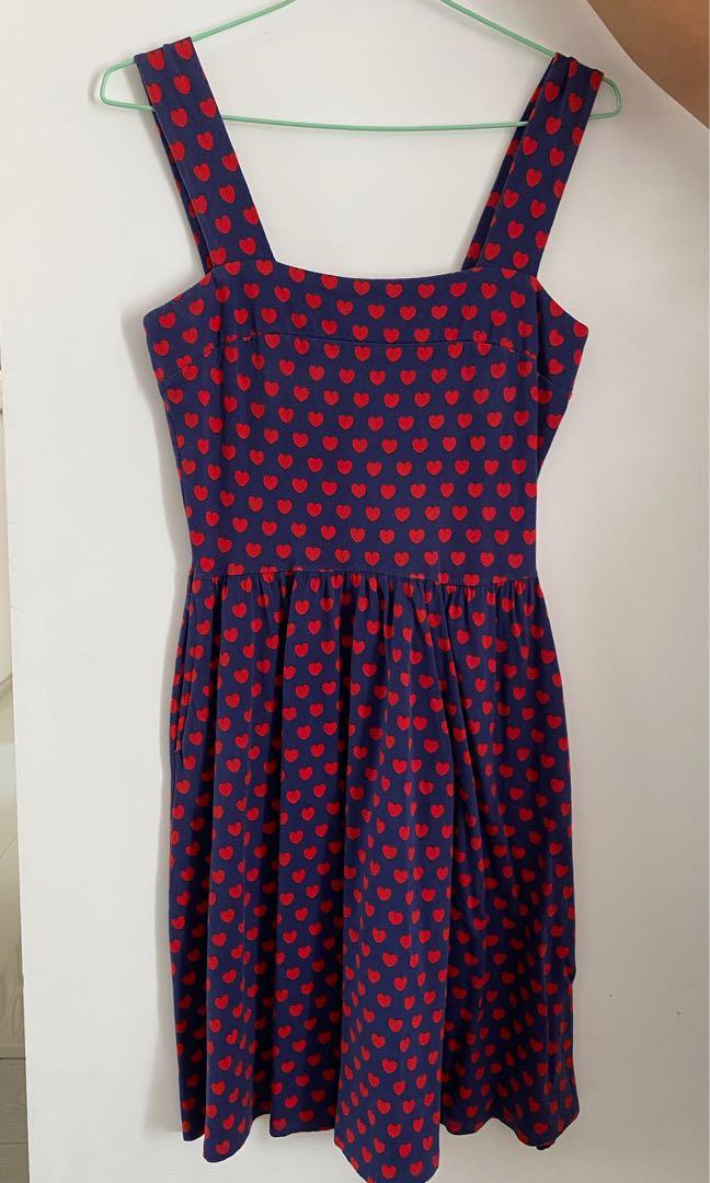 Dress with red hearts Clearance