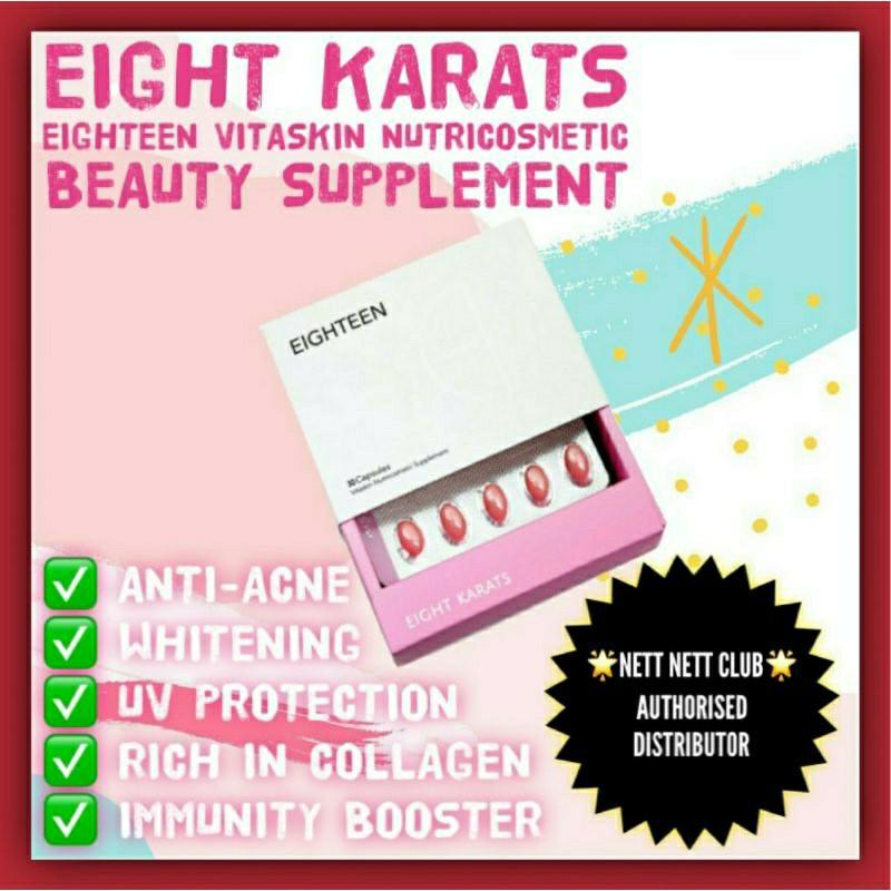 [AUTHENTIC] Eight Karats Eighteen Vitaskin Nutricosmetic Beauty