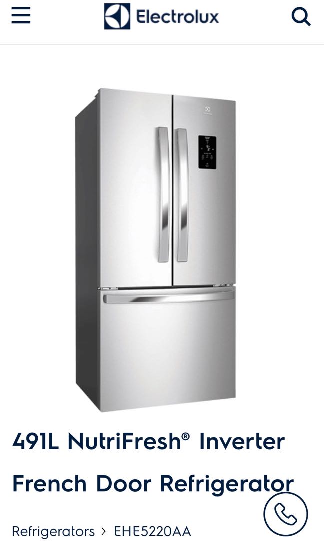 Electrolux 491L Inverter Fridge, TV & Home Appliances, Kitchen Appliances, Refrigerators