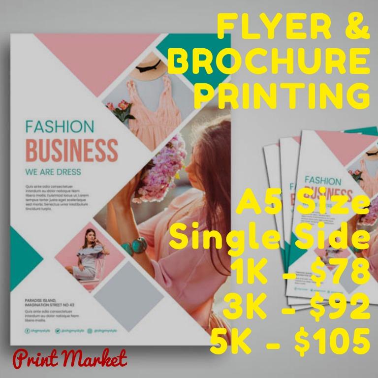 Flyer Printing Brochure Printing Cheapest In Singapore Hobbies Toys Stationery Craft Art Prints On Carousell