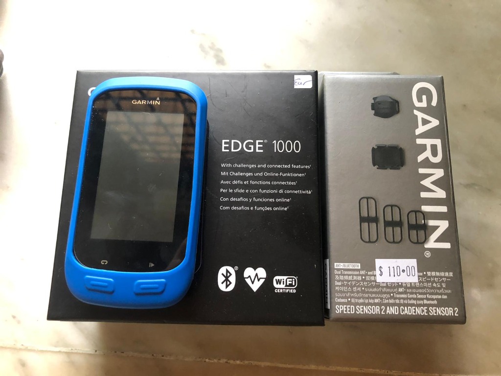 Garmin Edge 1000 + Garmin speed and
