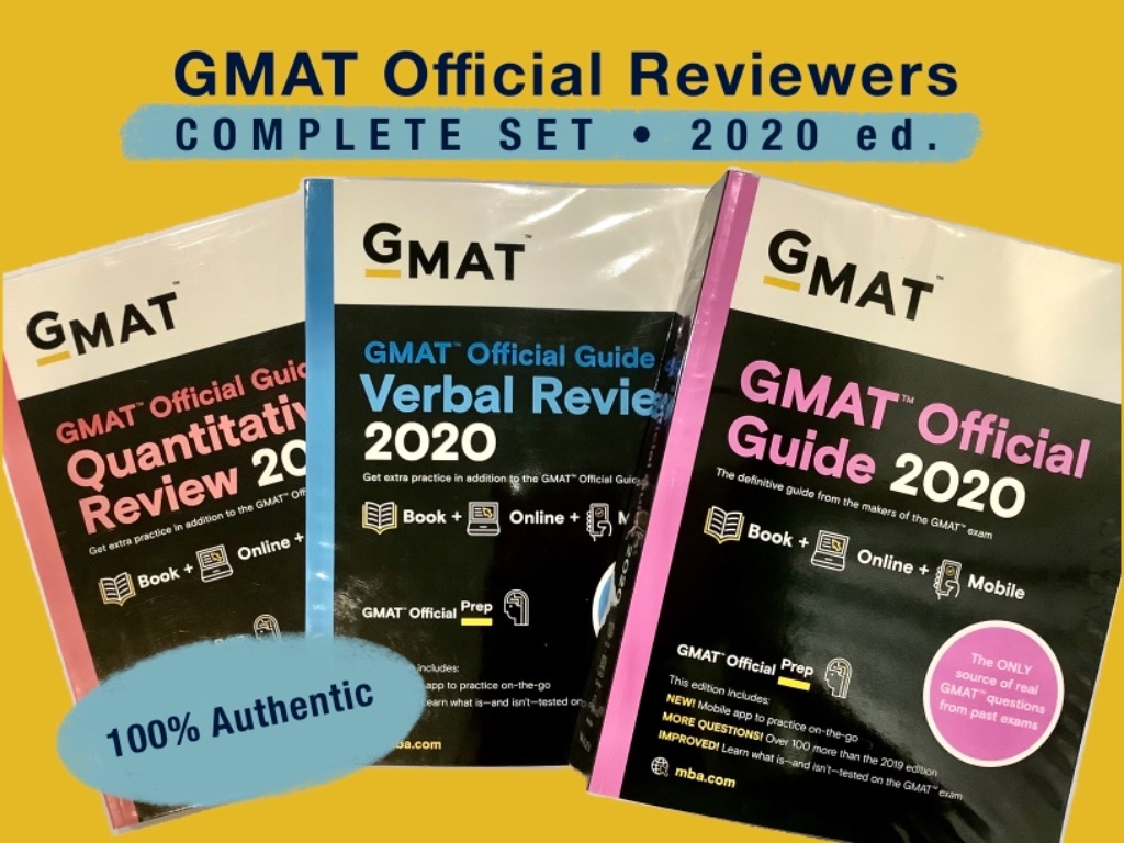 GMAT Official Guide 2020, GMAT reviewer, complete set bundle, books