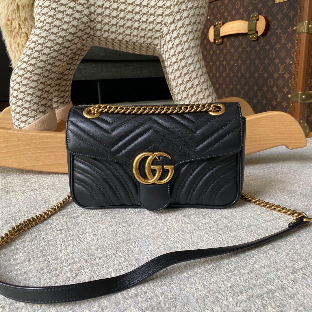 Gucci GG Marmont Flap Bag Small, Luxury 